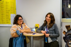 37. TNF - Dzień 1 (27.05.23) - Monika Łuczyk i Kaja Jałocha w hallu kina