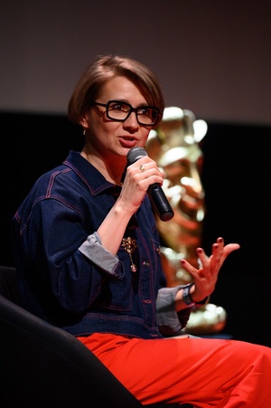 37. TNF - Dzień 6 (1.06.23) - Katarzyna Borowiecka prowadząca spotkanie po projekcji filmu "Pianoforte"