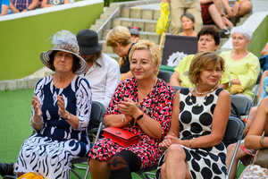 Starówka Jazz Festival - 14.07.2023 - Koncert zespołu Old Boys Band. Widownia Amfiteatru.