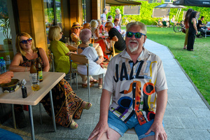 Starówka Jazz Festival - 14.07.2023 - Koncert zespołu Old Boys Band. Widownia Amfiteatru.