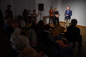 Wystawa: Powroty - Przemowa na otwarciu Clausa Heimes'a Dyrektora Instytutu Goethe'go w Krakowie.