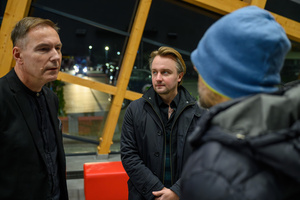 Koncert: 30-lecie S.M.Rock - Rozmowy we foyer przed koncertem - Tomasz Kapturkiewicz, Kamil Juszczyk i Leszek Łuszcz