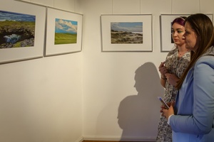 Wernisaże dzień po dniu: Gabriela Półkoszek / Jan Pękala - Publiczność oglądająca wystawę.