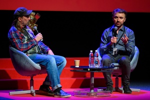 38. TNF - Dzień 4 (3.06.2024) - Na scenie Marzenia spotkanie  z reżyserem filmu "Tylko dzień i noc" Grzegorzem Brzozowskim prowadzone przez Ryszarda Jaźwińskiego