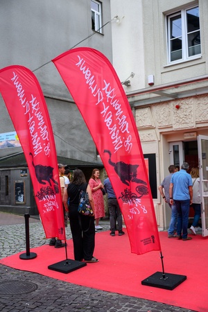 38. TNF - Dzień 4 (3.06.2024) - Widzowie przybywający na projekcję konkursową do Marzenia