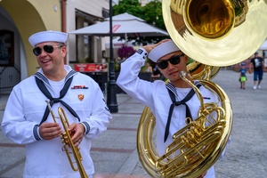 Starówka Jazz Festival - 05.07.2024 r. - Parada nowoorleańska. Muzycy podczas występu.