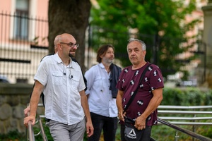 Koncert Tribute to Damian Niewiński - Marcin Sobczyk (wokalista Monk) i Maciej Zborowski (akustyk TCK)