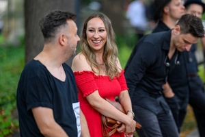 Koncert Tribute to Damian Niewiński - Za sceną - Norbert Pajek i Ewa Jach.