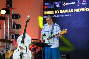 Koncert Tribute to Damian Niewiński - Na scenie podczas występu - Jarek Tyran, Kajetan Borowski, Kuba Dworak, Łukasz Kurek.