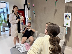 Olimpiada na górce - Dom Kultury Westerplatte - Uczestnicy olimpiady podczas jednej z konkurencji.