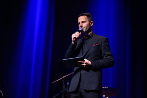 Jazzowa Jesień: Grażyna Auguścik Group - Sebastian Szafarz zapowiadający koncert Grażyny Auguścik