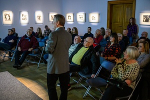 Wystawa: „Fischmarkt” oraz spotkanie z Markiem Gryglem - Publiczność podczas spotkania z Markiem Gryglem