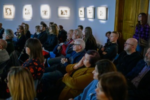 Wystawa: „Fischmarkt” oraz spotkanie z Markiem Gryglem - Publiczność podczas spotkania z Markiem Gryglem