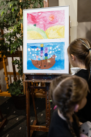 Wystawa semestralna Studio Art - Kropka, kreska, plama - Uczestnicy wernisażu