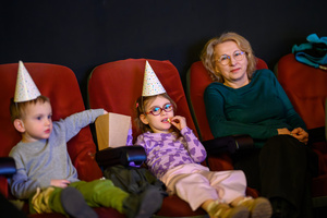 Rozmarzone poranki: Nowe przygody Misia Uszatka - Uczestnicy Rozmarzonych poranków w sali kina Marzenie