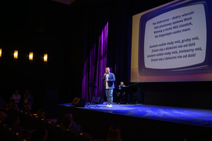 Rozmarzone poranki: Nowe przygody Misia Uszatka - Sławomir Ramian i Piotr Niedojadło wykonujący utwór "Miś Uszatek"