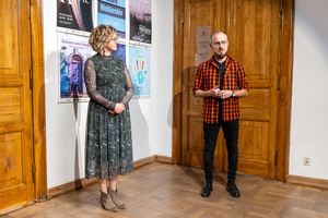 Wernisaże dzień po dniu: Dominik Kozioł / Monika Frys-Żurek - Od lewej Monika Frys-Żurek oraz Dominik Kozioł - autorzy wystawy