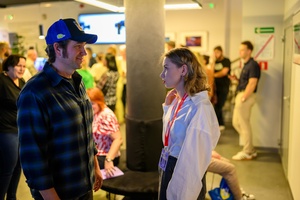 39. TNF: Dzień 6 (4.06.2025) - W hallu kina aktor Marcin Dorociński w rozmowie z Magdaleną Piątek