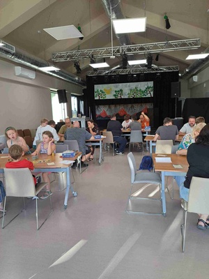 Turniej eliminacyjny Carcassonne 2025 - Gracze podczas rozgrywki turniejowej