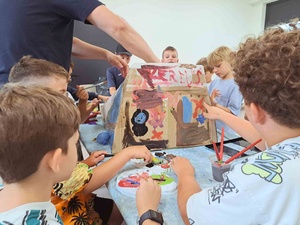 Wakacyjne senso-warsztaty - Uczestnicy podczas warsztatów