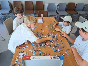 Wakacyjne senso-warsztaty - Uczestnicy podczas warsztatów