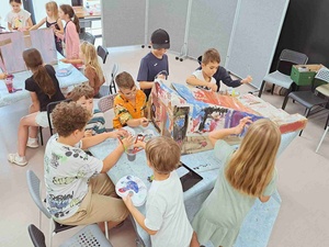 Wakacyjne senso-warsztaty - Uczestnicy podczas warsztatów