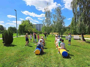 Wakacyjne senso-warsztaty - Uczestnicy podczas warsztatów