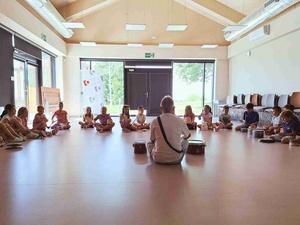 Wakacyjne senso-warsztaty - Uczestnicy podczas warsztatów