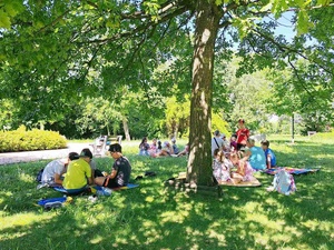 Wakacyjne senso-warsztaty - Uczestnicy podczas warsztatów