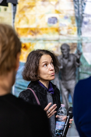 Wyjazd studyjny do Krakowa - Bożena Kostuch w Kinie Kijów