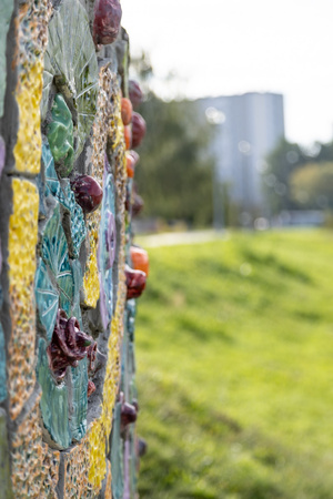 montaż ceramiki na tarasie widokowym - ceramika