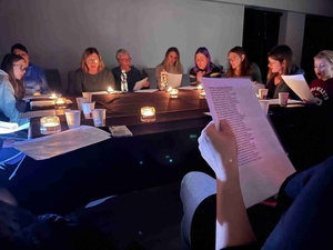 Warsztaty białego śpiewu - Uczestniczki podczas warsztatu