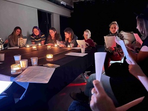 Warsztaty białego śpiewu - Uczestniczki podczas warsztatu