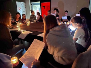 Warsztaty białego śpiewu - Uczestniczki podczas warsztatu