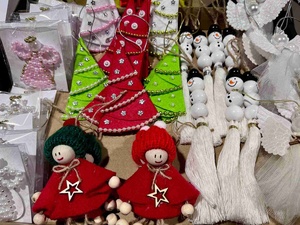 Przedświąteczny kiermasz twórczości i rękodzieła - produkty podczas kiermaszu