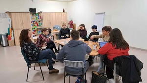 Bardzo Młoda Kultura - uczestnicy podczas warsztatów