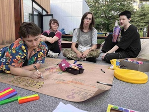 Bardzo Młoda Kultura - uczestnicy podczas warsztatów