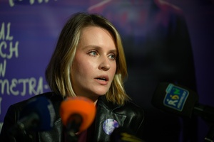 Konferencja prasowa 40. Tarnowskiej Nagrody Filmowej - Dominika Dąbek wspominająca o projekcjach specjalnych i Filmach Młodego Widza