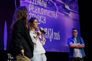 40. TNF: Dzień 3 (24.05.26) - Na scenie Marzenia Olga Chajdas i Zofia Wichłacz zapraszające widów na swój film