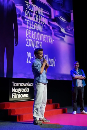 40. TNF: Dzień 3 (24.05.26) - Na scenie Marzenia aktor Jędrzej Hycnar zapraszający na projekcję filmu "Vinci 2"
