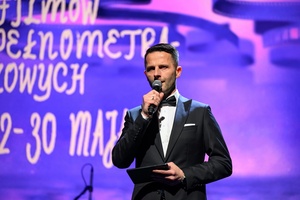 40. TNF: Gala Wręczenia Nagród - Na scenie Marzenia Sebastian Szafarz prowadzący Galę