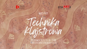 Plakat: Technika klajstrowa – warsztaty plastyczne