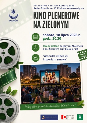 Plakat: Kino Plenerowe na Zielonym