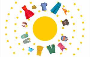 Plakat: Ciuch w ruch! Wymiana ubrań z domowych szaf