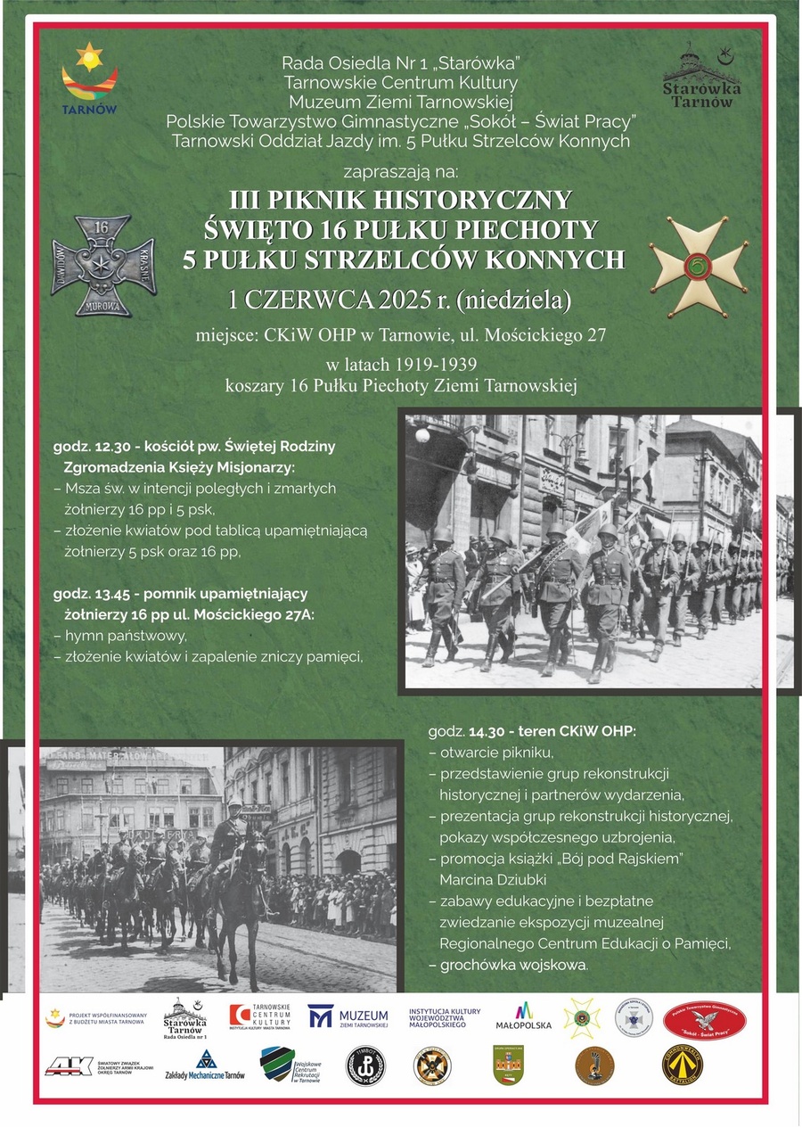 III Piknik historyczny - Święto 16 Pułku Piechoty i 5 Pułku Strzelców Konnych
